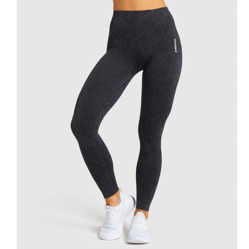 Gymshark Adapt Animal Seamless Leggings - Black - Size L